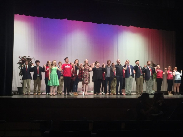 OCFers Tabitha and Matthias take a bow after "Patience"