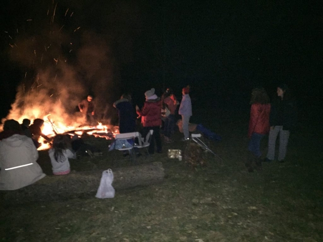 Everyone enjoys a fire